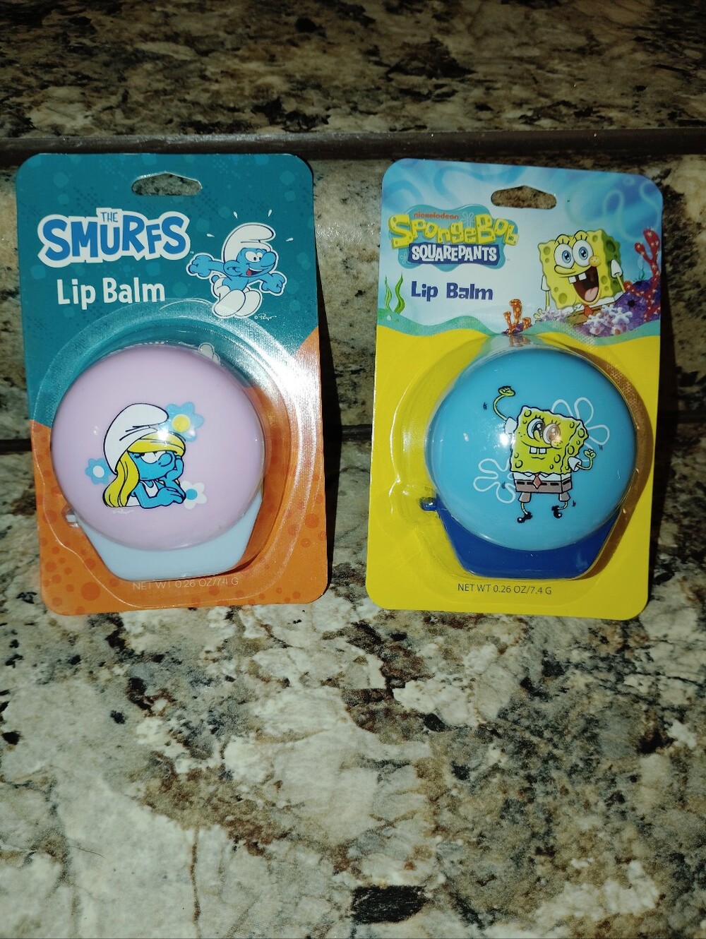 Net SpongeBob Squarepants Blue Character Smurfs Lip Balms